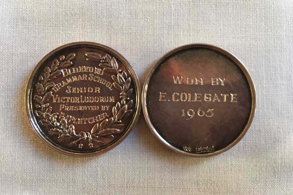 Victor Ludorum Medals for Ted Colegate 1965-6