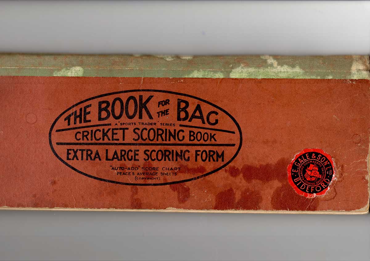 1954-55 OBA Cricket Scoring Book