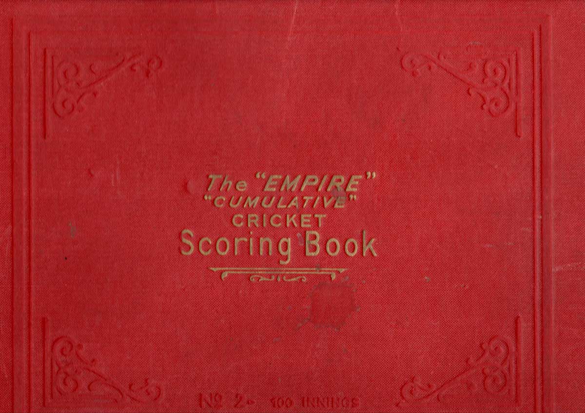 1956-58 OBA Cricket Scoring Book