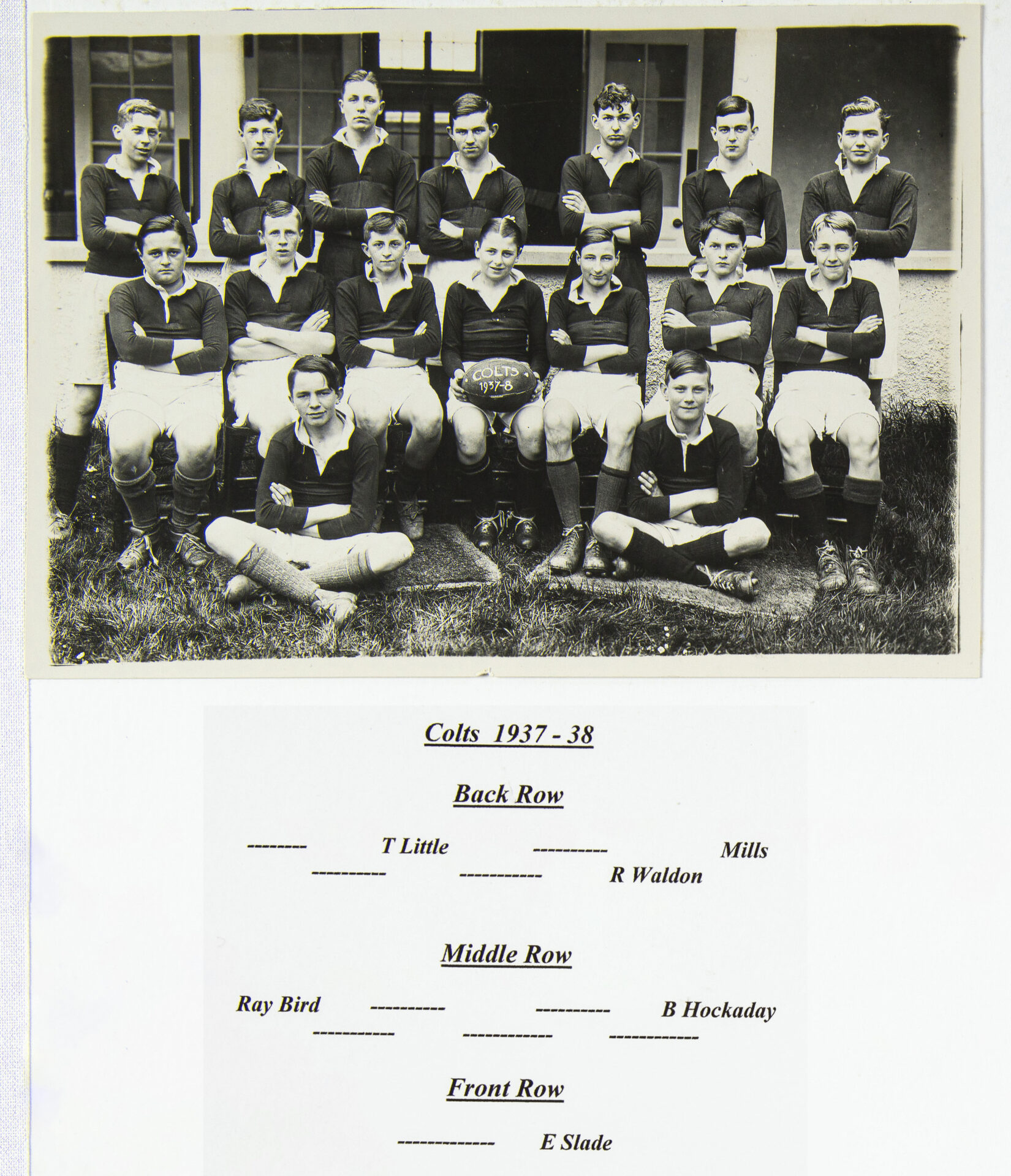 1937-38 Colts XV