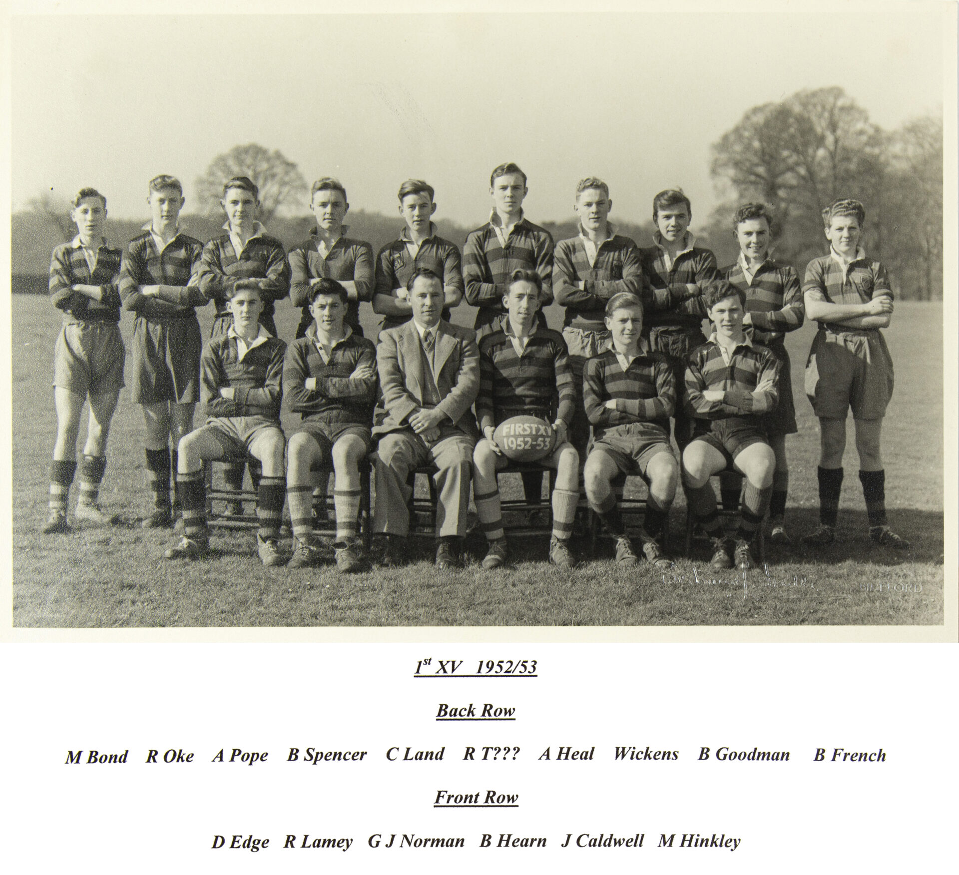 1952-3 1st XV